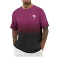 thumbnail image 1 of Kalauyu Men's Graphic Tees Palm Tree Print T Shirts Crew Neck Short Sleeve Summer Tops Loose Fit, 1 of 4