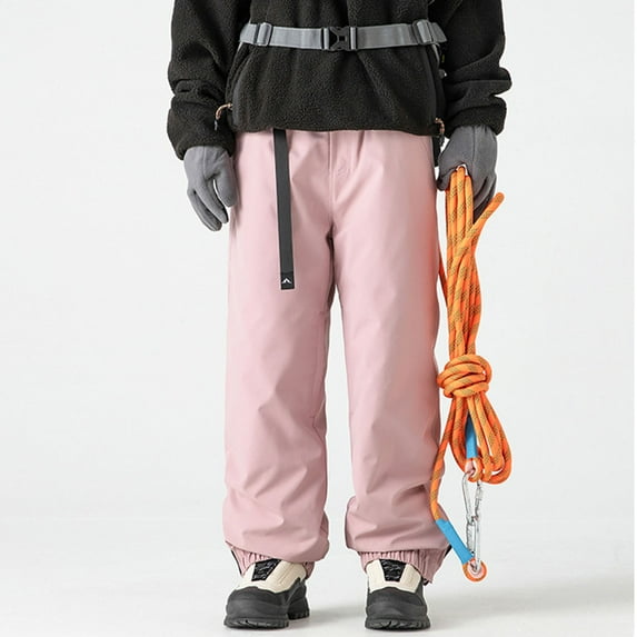 Kalauyu Men's Hiking Snow Pants Skiing Winter Thick Warm Waterproof Windproof Outdoor Camping,Walking