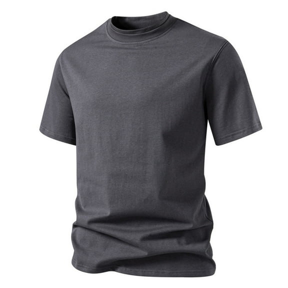 Kalauyu Men's Mock Neck T Shirts Short Sleeve Turtleneck Pullover Tops Casual Summer Basic Tees