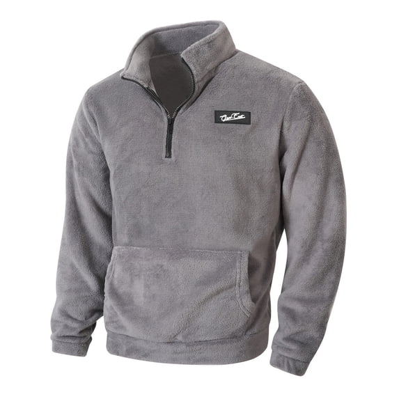Kalauyu Men's Polar Fleece Quarter-Zip Mock Thermal Fleece Pullover Long Sleeve Sweatshirt