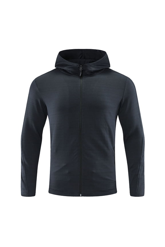Men's Quick Dry Warm Lightweight Running Jacket Full Zip Thermal Golf Track Jacket