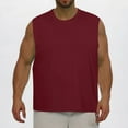 thumbnail image 1 of Kalauyu Men's Round Neck Plus Size Basic Sleeveless Tank Tee,Loose Fit Shirt for Comfort Casual Top, 1 of 7