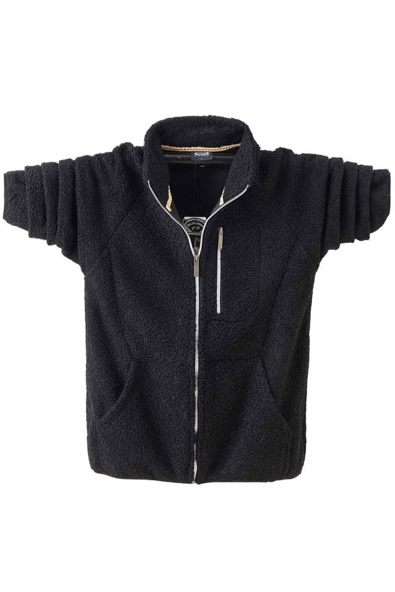 Men's Teddy Fleece Cold-Weather Outdoor Full Zip Jacket Wind Protection