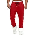 thumbnail image 1 of Kalauyu Men's Winter Fleece Pants Sherpa Lined Sweatpants Active Running Jogger Pants, 1 of 7
