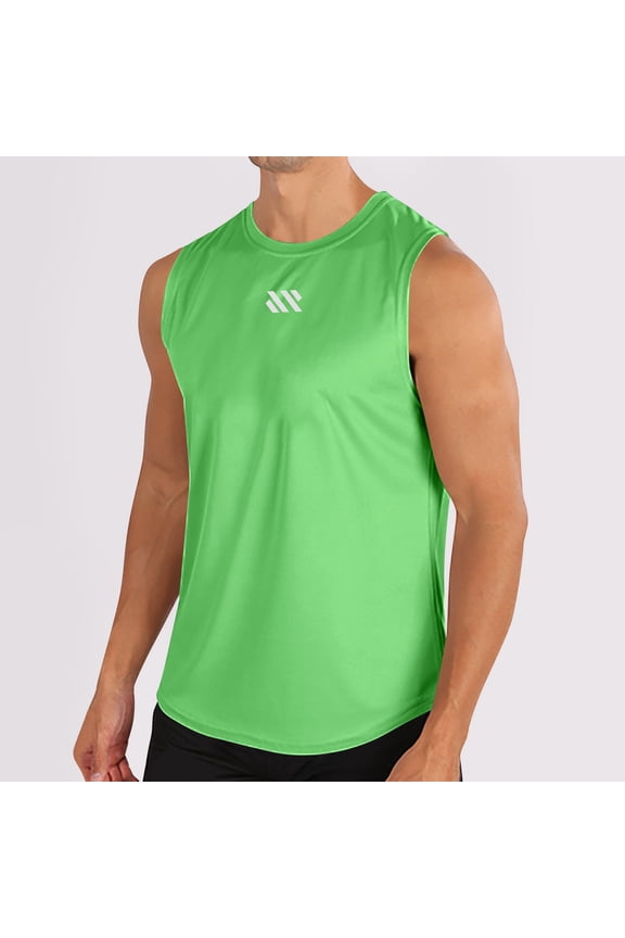Men's Workout Swim Sleeveless Shirts Quick Dry Beach Pool Tech Running Athletic Exercise Muscle Tank Top Big and Tall