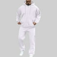 thumbnail image 1 of Kalauyu Mens 2 Piece Sweatshirt Sweatsuit Outfits Hoodie & Casual Joggers Sweatpants Set Tracksuit, 1 of 7