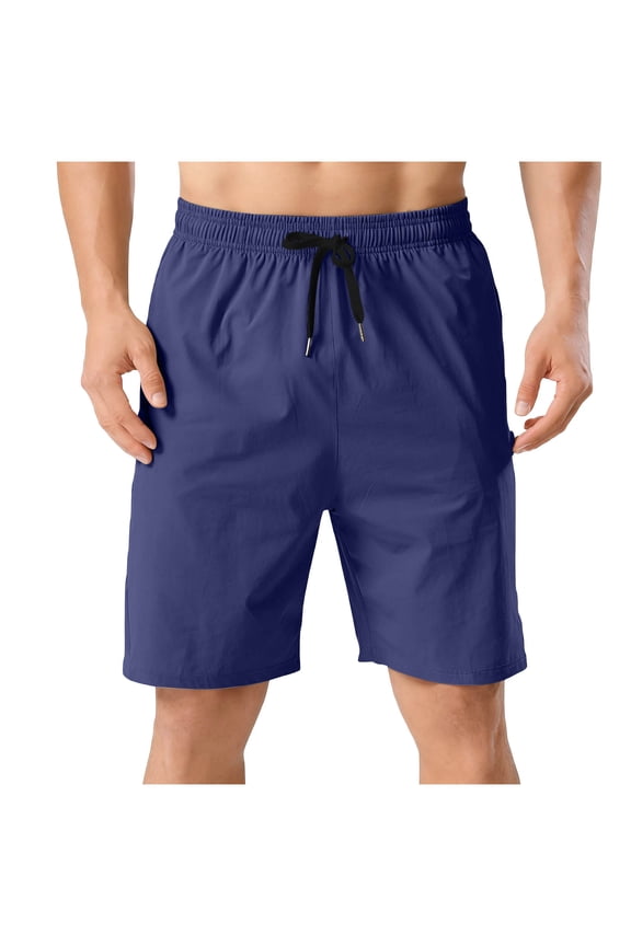 Mens Athletic Shorts Quick Dry Gym Running Workout Basketball Shorts for Men with Pockets