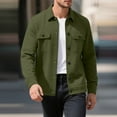 thumbnail image 1 of Kalauyu Mens Casual Shirt Jacket Long Sleeve Button Down Fall Shacket Lightweight Quilted Jackets with Pockets, 1 of 8