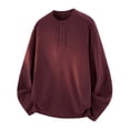 thumbnail image 1 of Kalauyu Mens Henley Shirts Thermal Base Layer Stretch Long Sleeve Solid Button Pullover, 1 of 5