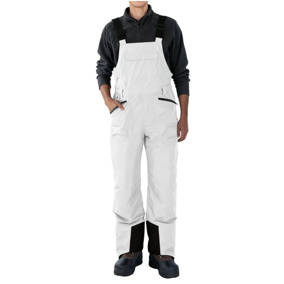 Kalauyu Mens Insulated Snow and Ski Bib Overalls Snow Pants Snowboard Mens Overalls for Fishing, Hunting, Snowmobiling