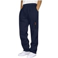 thumbnail image 1 of Kalauyu Mens Joggers with Zipper Pockets Lightweight Athletic Sweatpants Tapered Pants for Men Running Hiking Gym, 1 of 6