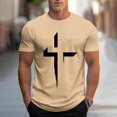 thumbnail image 1 of Kalauyu Mens Round Neck Short Sleeve Graphic Print T Shirt Breathable Fit Casual Short Sleeve, 1 of 5