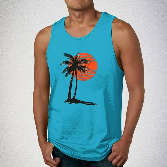 Kalauyu Mens Sleeveless Tank Tops Workout Muscle Gym Shirt Athletic Bodybuilding Summer T Shirts