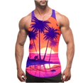thumbnail image 1 of Kalauyu Mens Tank Tops Beach Summer Sleeveless Shirts Graphic Palm Tree Vacation Tanks Muscle Gym Tank Tops, 1 of 4