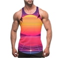 thumbnail image 1 of Kalauyu Mens Tank Tops Beach Summer Sleeveless Shirts Graphic Palm Tree Vacation Tanks Muscle Gym Tank Tops, 1 of 4