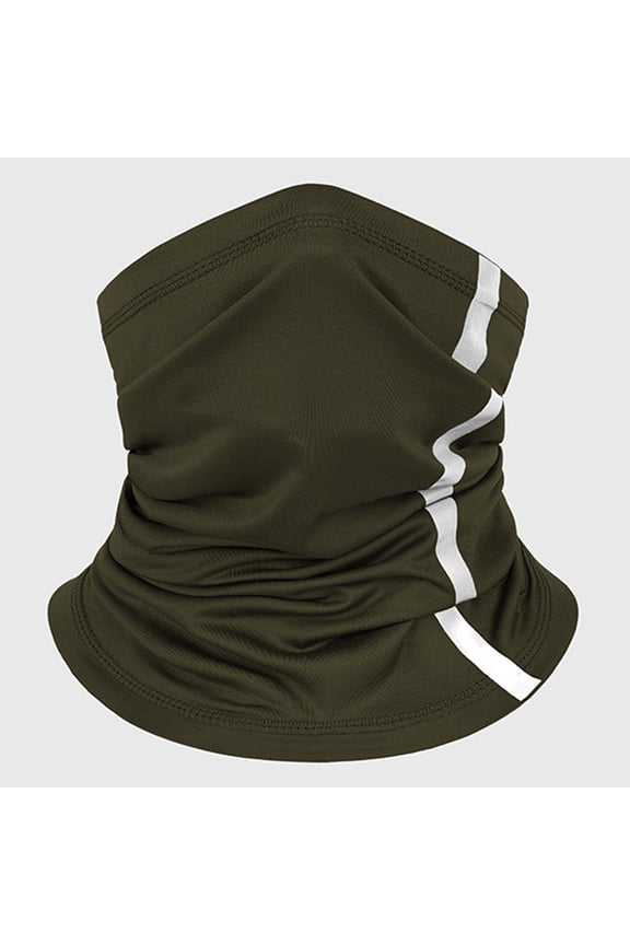 Reflective Strips UV Protection with Neck Gaiter Face Cover Breathable Tube Scarf for Cycling