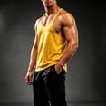 thumbnail image 1 of Kalauyu Round Neck Thin Strap Sleeveless for Men Tank Top,Stringer Muscle Shirt for Gym Bodybuilding Competitions, 1 of 5