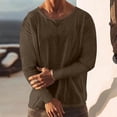 thumbnail image 1 of Kalauyu Shirts for Men Lightweight Long Sleeve T Shirt Casual Basic Shirts Stretch Crew Neck Cotton Undershirts, 1 of 6