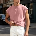 thumbnail image 1 of Kalauyu Sleeveless Athletic Tank Tops for Men Round Neck Cotton Blend Loose Summer Breathable Solid Color Workout Sleeveless Tees, 1 of 9