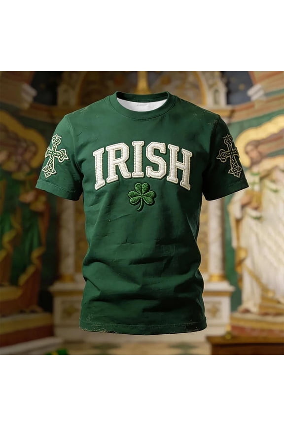 St Paddy's Day T Shirts for Men Funny Graphic Patricks Day Shirts for Guys