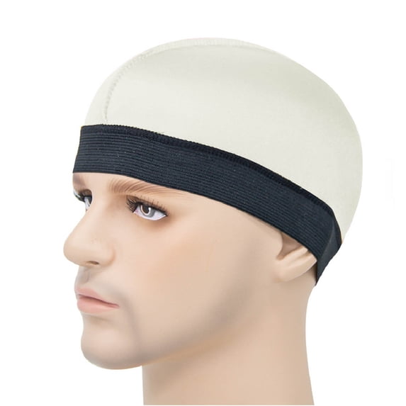 Kalauyu Stretch HeadWrap for Men Durag Sleep Cap with Elastic Band One Size Fits Most