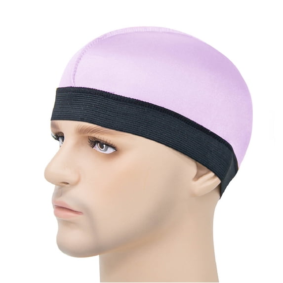Kalauyu Stretch HeadWrap for Men Durag Sleep Cap with Elastic Band One Size Fits Most