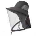 thumbnail image 1 of Kalauyu Sun Protection Hat with Mesh Face Cover and Neck Flap Anti Mosquito Breathable Bucket Hat, 1 of 2