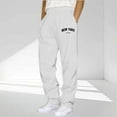 thumbnail image 1 of Kalauyu Sweatpants Joggers for Men Casual Pants Elastic Waist Drawstring Lightweight Straight Leg Pants with Pockets, 1 of 5