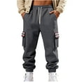 thumbnail image 1 of Kalauyu Sweatpants for Men, Fleece, Closed Bottom, Pockets, Tapered Athletic Sweat Pants(Available in Big and Tall), 1 of 9
