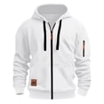 thumbnail image 1 of Kalauyu Tactical Hoodies for Men Vintage Full Zip Pullover Oversized Long Sleeve Tactical Sweatshirt with Pockets, 1 of 5