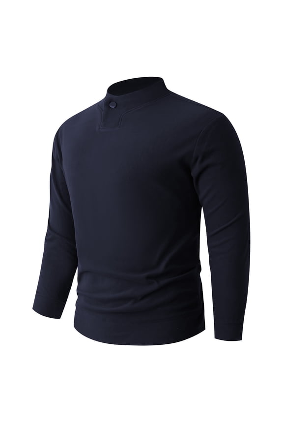 Thermal Underwear for Men Long Sleeve Thermal Shirts Fleece Lined Crew Neck Base Layer Thermal Underwear Top
