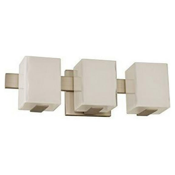 Kalco Lighting Catalina 17" 3-light Modern Glass Bath Light in Satin Nickel