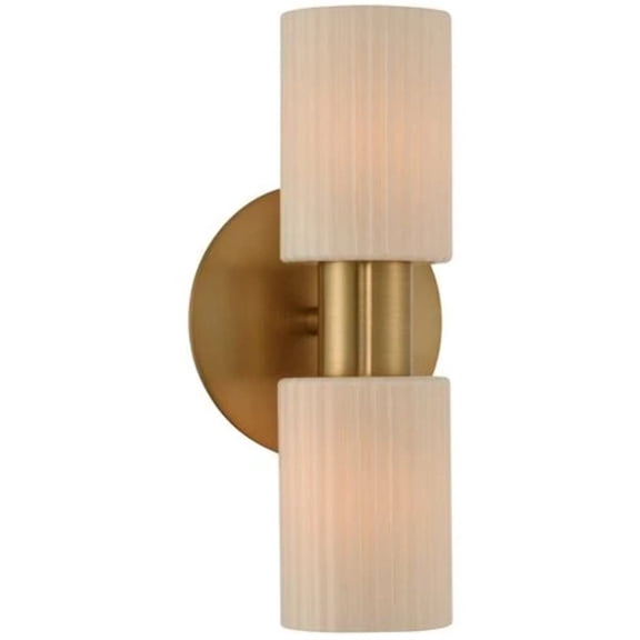 Kalco 308420 Harlowe 2 Light 13" Tall Wall Sconce - Winter Brass