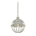 thumbnail image 1 of Kalco Lighting Montauk 9" Modern Glass Pendant in Polished Nickel, 1 of 54