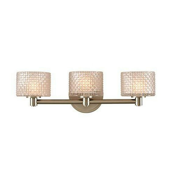 Kalco Lighting Willow 19" 3-light Modern Glass Bath Light in Satin Nickel