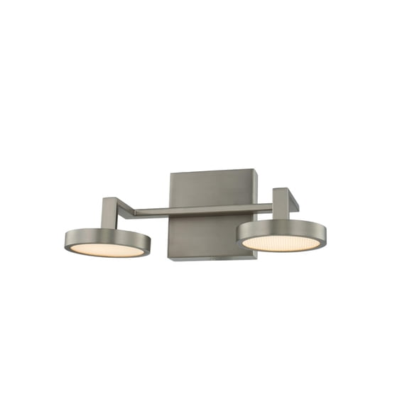 Kalco 316532SN Eaton 2 Light 12" Wide Led Bathroom Vanity Light - Nickel