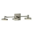 thumbnail image 1 of Kalco Lighting Eaton 21" 3-light Contemporary Glass Bath Vanity in Satin Nickel, 1 of 1