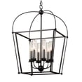 thumbnail image 1 of Kalco 409352 Sutter 6 Light 27" Wide Taper Candle Pendant - Smooth Matte Black, 1 of 2