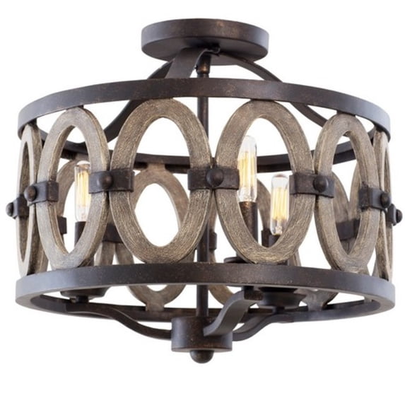Kalco Belmont 16.5 Inch Flush Mount