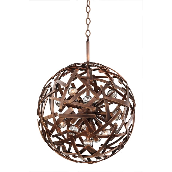 Kalco 501553CP Ambassador 12 Light Pendant - Copper