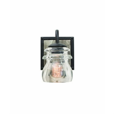 Kalco 504631 Bainbridge 8" Tall Bathroom Sconce - Grey