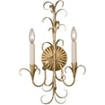 thumbnail image 1 of Kalco 505420 Ainsley 2 Light 20" Tall Wall Sconce - Oxidized Gold Leaf, 1 of 20