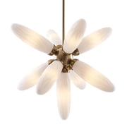 Kalco 520656WB Crest 9 Light 26" Wide Sputnik Chandelier - Winter Brass