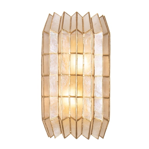 Kalco 522621OL Fractal 2 Light 15" Tall Wall Sconce - Oxidized Gold Leaf