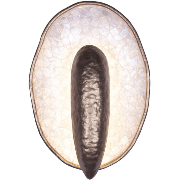 Kalco 523331 Spat 12" Tall Led Wall Sconce - Pearlized Antique Brass