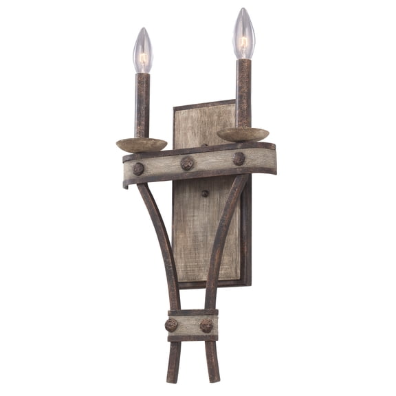 Kalco 7042FG Coronado 2 Light Wall Bracket,