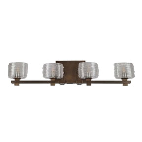 312134VBZ-Kalco Lighting-Clearwater - Four Light Bath Vanity Clearwater - Four Light Bath Vanity