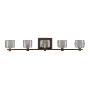 312135VBZ-Kalco Lighting-Clearwater - Five Light Bath Vanity Clearwater - Five Light Bath Vanity