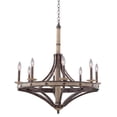thumbnail image 1 of 7049FG-Kalco Lighting-Coronado - Eight Light Round Chandelier   Florence Gold Finish, 1 of 9