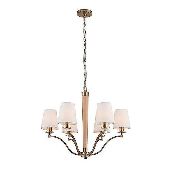 Kalco Curva 6 Lt Chandelier